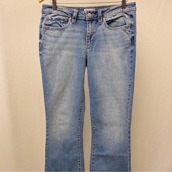 Shyanne Flare 32 (US 13/14) Jeans Back Seams Mid Rise Women’s Stretch Cowgirl - Picture 4 of 13